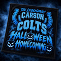 Carson Colts Halloween Homecoming rally towel